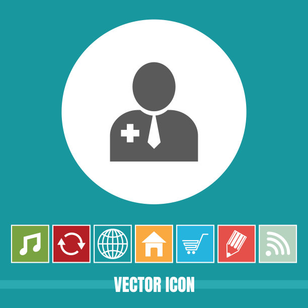 非常有用的医生矢量图标与奖金图标非常有用的移动应用程序，软件和Web图片下载