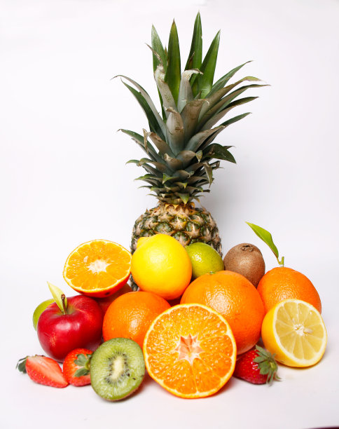 新鲜健康的水果串图片下载