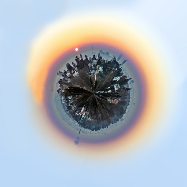 从格林茨的极地风景来看维也纳的浪漫日出图片下载