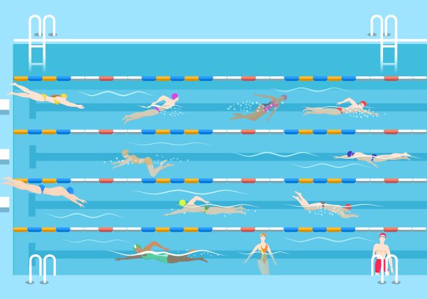 人在游泳池图片下载