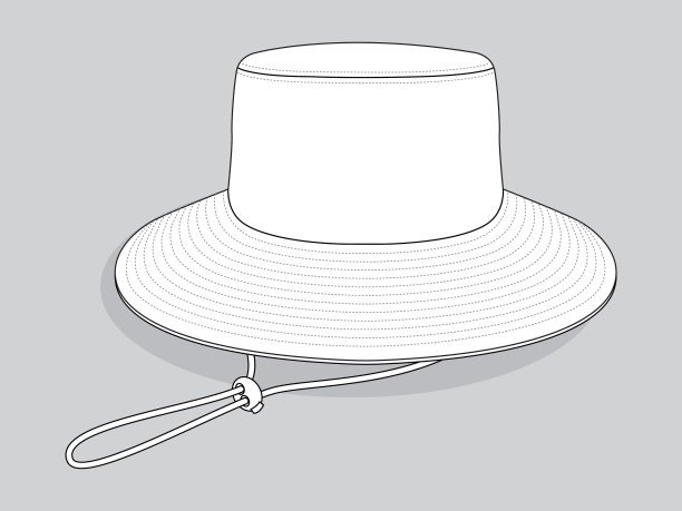 桶帽矢量模板图片下载