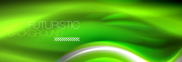 流体色霓虹波浪线背景，霓虹液体色未来涂料模板图片下载