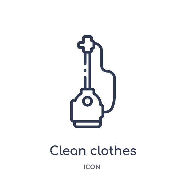 线性清洁衣服图标从清洁轮廓收集。细线干净的衣服矢量隔离在白色背景上。干净衣服潮流插画图片下载