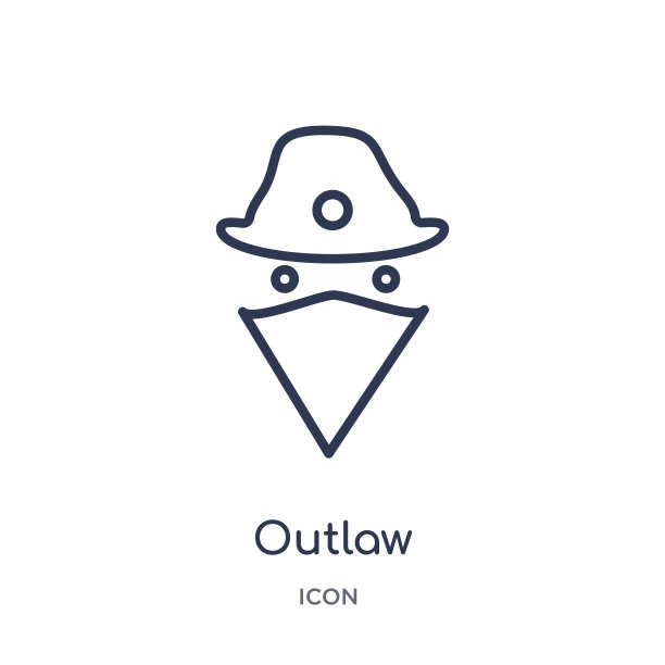 线性非法的图标从沙漠轮廓收集。细线不法向量孤立在白色背景。取缔时尚插图图片下载