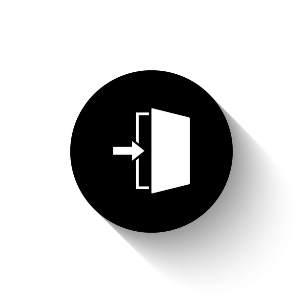 退出-黑色矢量图标图片下载