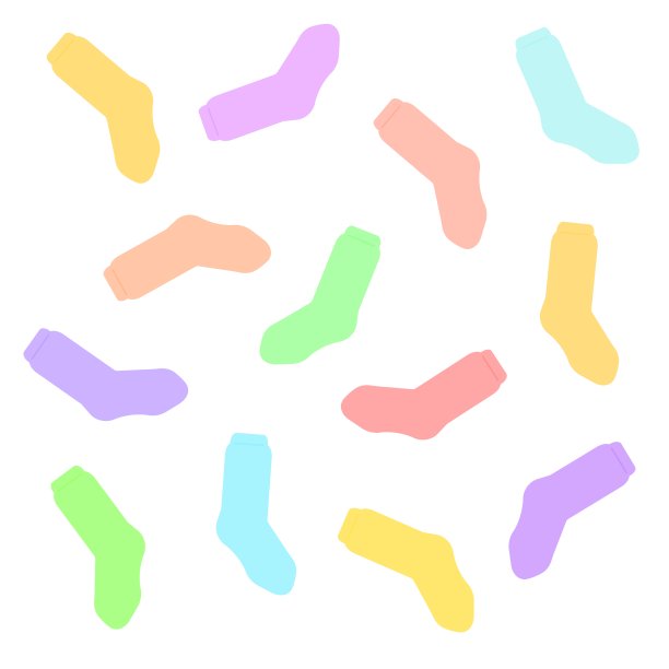 各种颜色的袜子图片下载