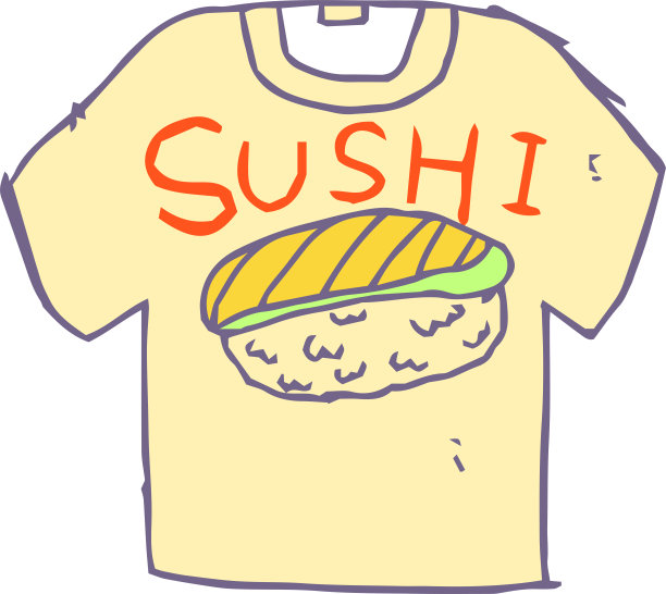 POP独特的图案儿童t恤插图图片下载