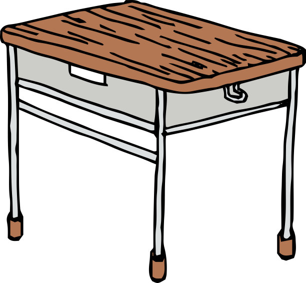 手绘书桌的草图图片下载
