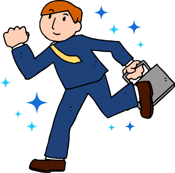 一个跑步的商人的例子图片下载