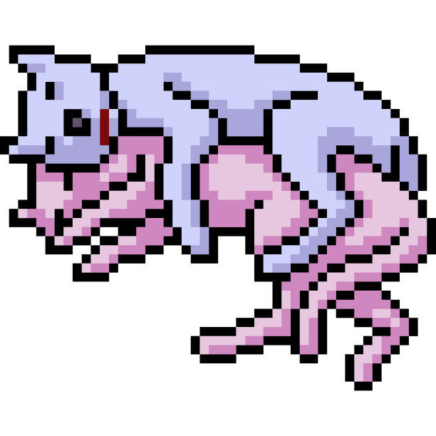 矢量像素艺术孤立的卡通图片下载