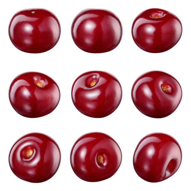 樱桃孤立。图片下载