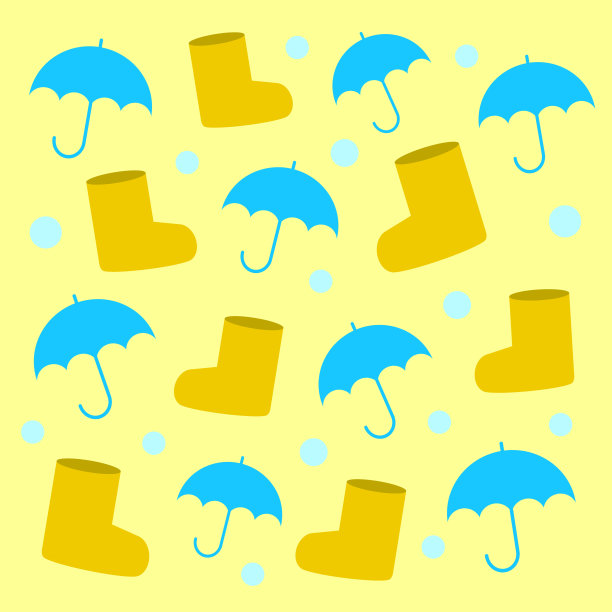 伞和靴子图片下载