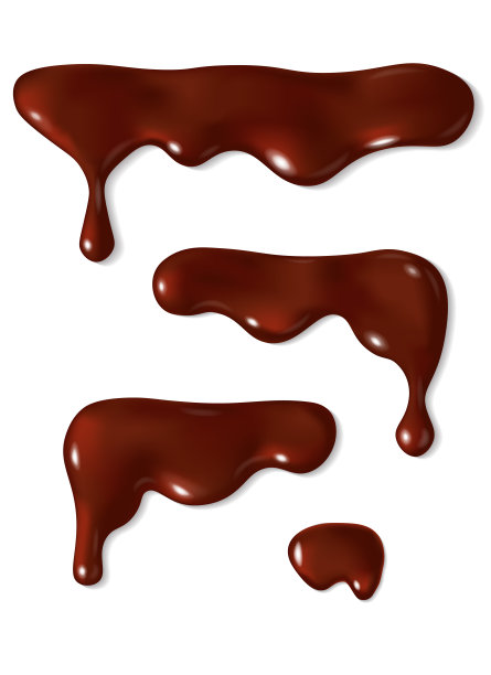 滴水融化的巧克力套装图片下载