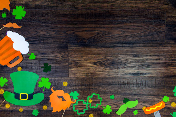 圣帕特里克节的概念背景图片下载