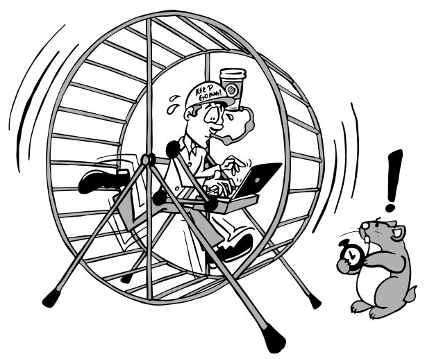 商业主管曼纽尔在仓鼠转轮里图片下载