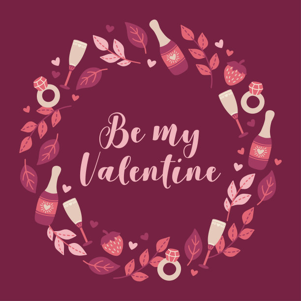 情人节花环图片下载