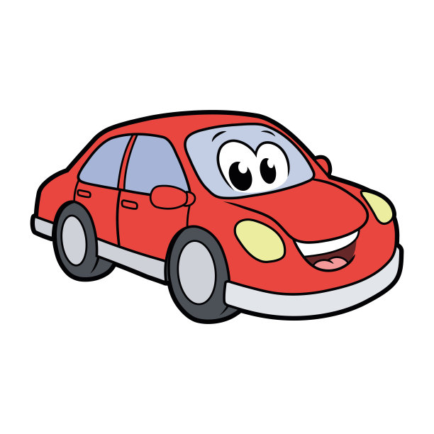 可爱的微笑的车图片下载