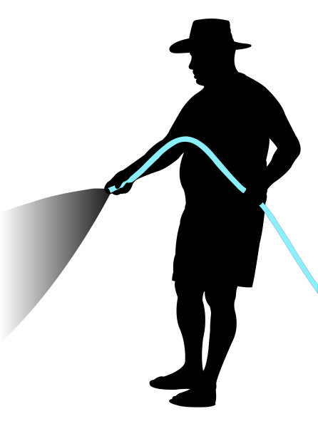 园丁轮廓矢量图片下载