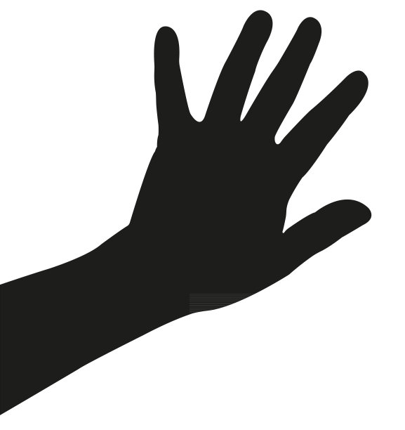 手轮廓矢量图片下载