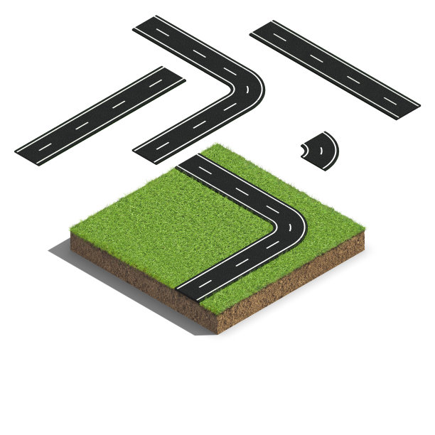 地下地球隔离白色背景的立方体地面截面图片下载