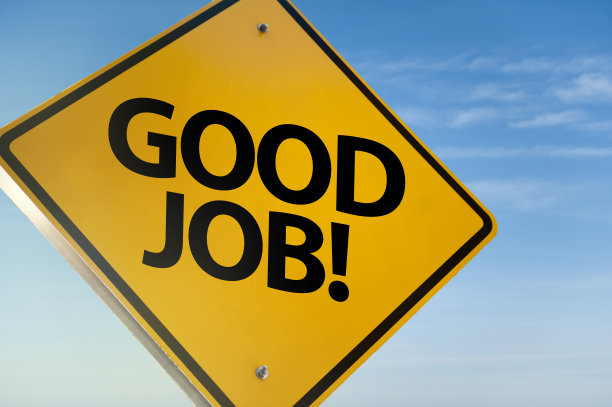 好工作!/警告标志概念(点击查看更多)图片下载