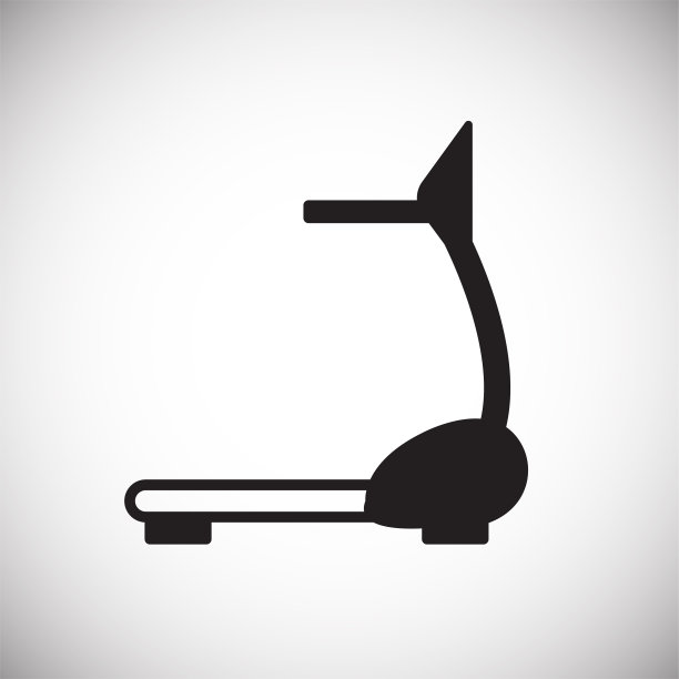 跑步机在白色背景的应用程序或web使用图片下载