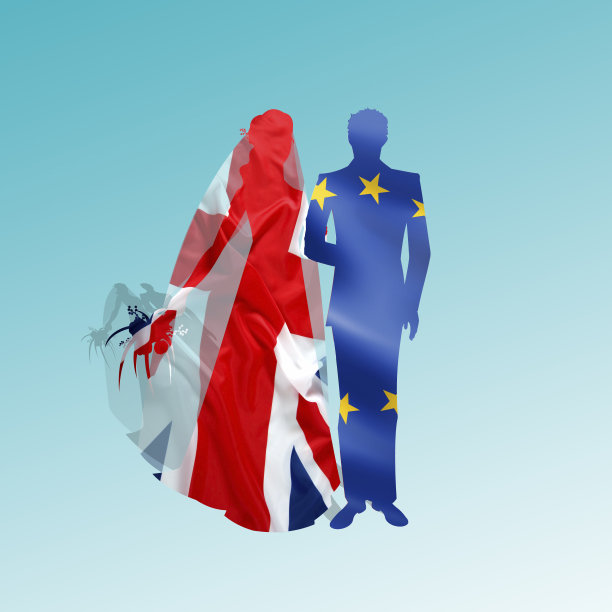 欧盟与英国在隐喻婚姻中和解图片下载