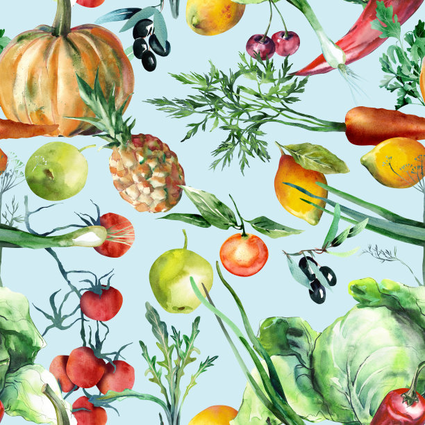 蔬菜无缝模式。图片下载