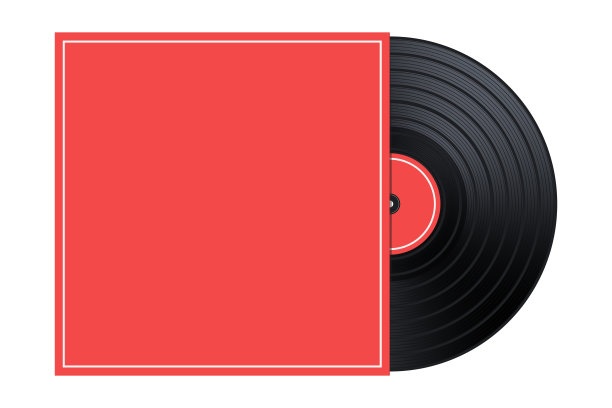 矢量乙烯基盒/封面模型/模板插图图片下载