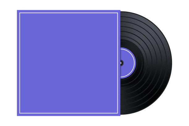 矢量乙烯基盒/封面模型/模板插图图片下载