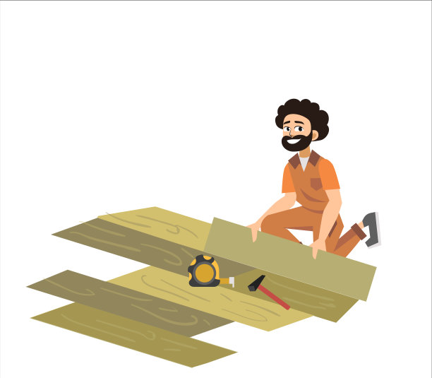 地板安装公与拼花海报图片下载