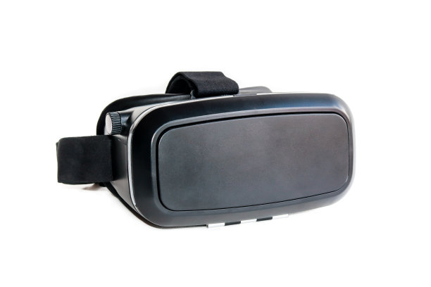 白色背景的虚拟现实眼镜图片下载