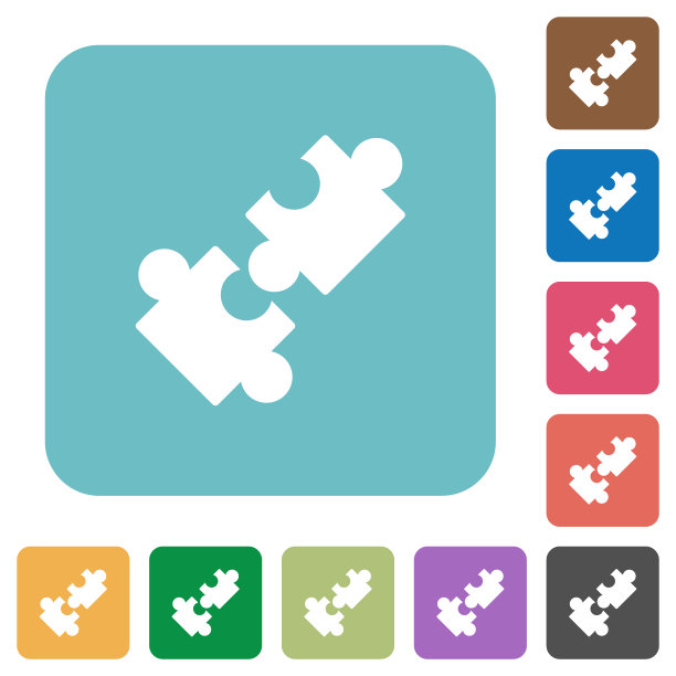 合作圆形方形平面图标图片下载