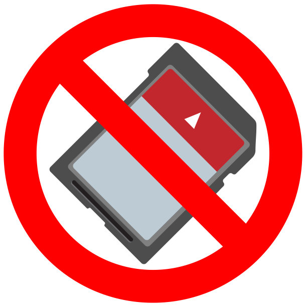 禁止标志与存储卡图标隔离在白色背景。记忆卡不允许矢量插图。不允许使用存储卡图像。禁止使用存储卡。图片下载