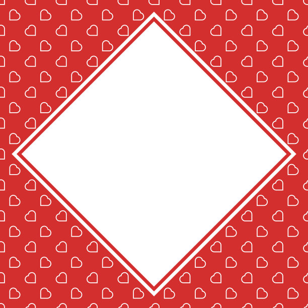 红心无缝爱情背景图案情人节或母亲节的横幅浪漫的卡片包装纸装饰。生日、婚礼和结婚设计。图片下载