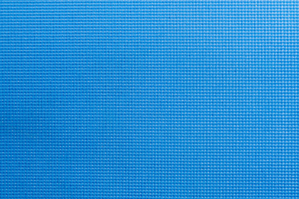 纹理蓝色瑜伽亚光纹理。瑜伽床垫俯视图图片下载