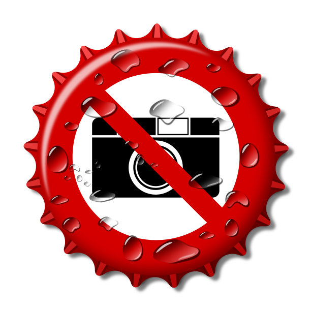 抽象瓶盖像标志没有相机图片下载