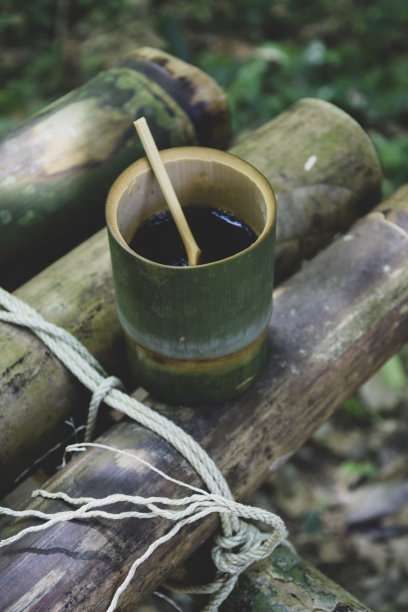 竹杯咖啡图片下载