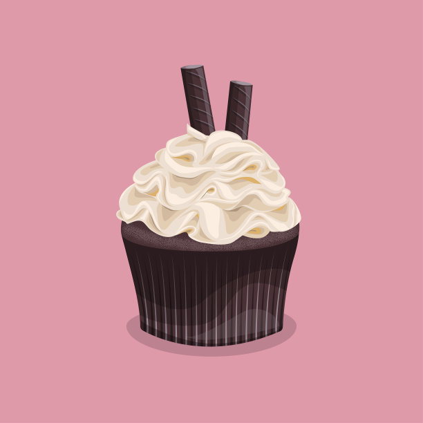 粉色背景上的甜点。图片下载