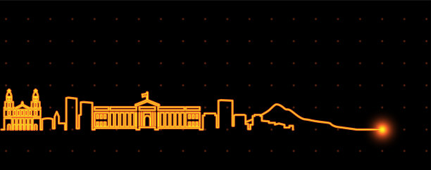 马那瓜闪电天际线图片下载