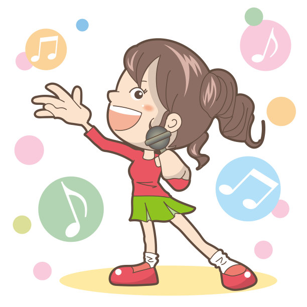 女人唱歌-卡拉ok图片下载