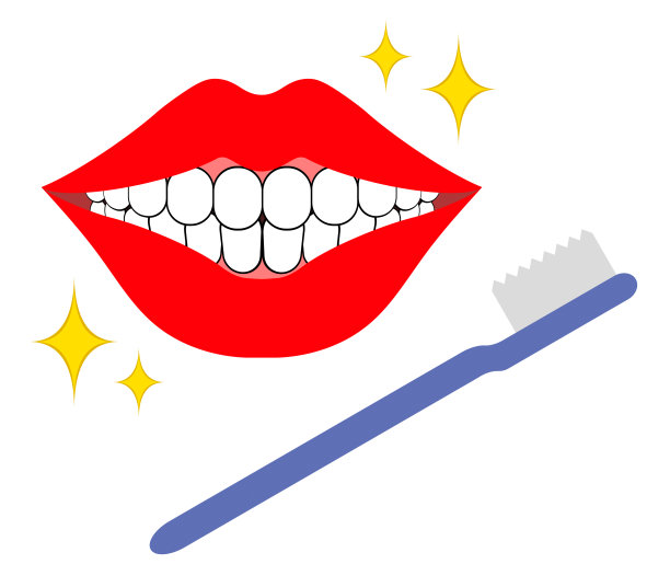 牙刷和牙齿图片下载