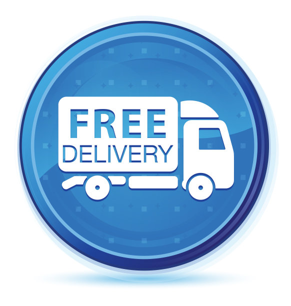 免费送货卡车图标午夜蓝色prime圆形按钮图片下载