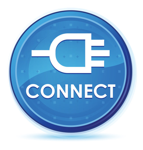 连接深蓝色prime圆形按钮图片下载