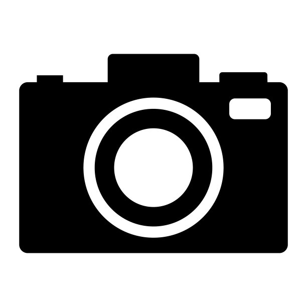 相机平面图标，照片相机矢量隔离。摄影的迹象。图片下载