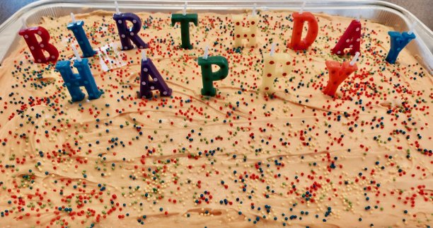 五颜六色的生日蛋糕图片下载