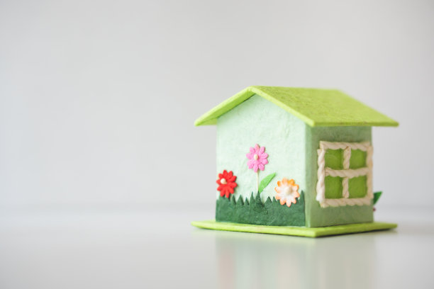 特写复古迷你房子图片下载