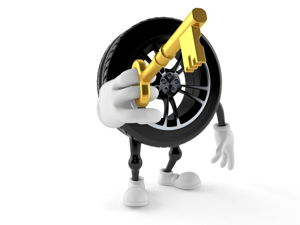 汽车车轮字符保持门钥匙图片下载