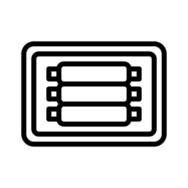 牛肉排骨矢量烧烤相关线条风格可编辑描边图标图片下载