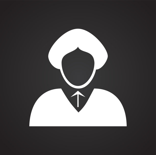 简介图标黑色背景的图形和网页设计，现代简单的矢量标志。网络的概念。时髦的符号为网站设计网页按钮或移动应用程序。图片下载